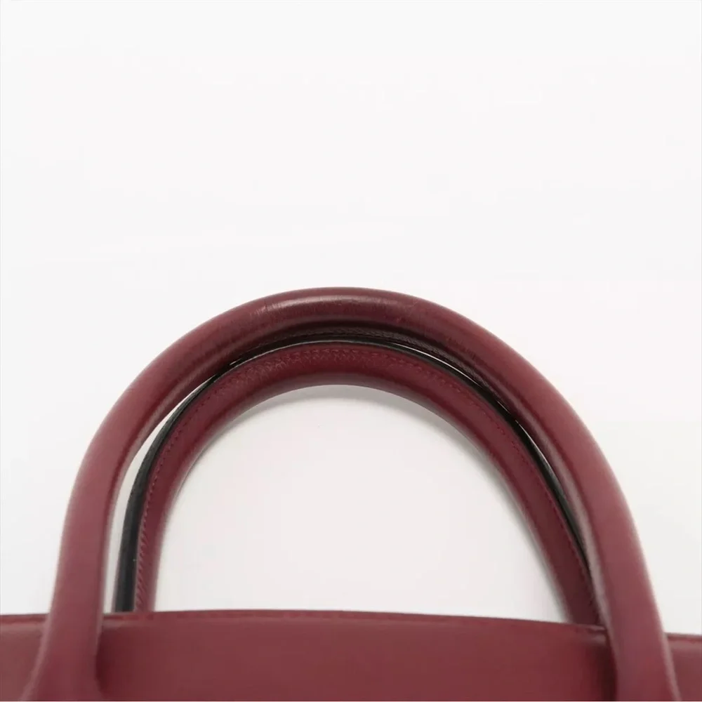 Authentic HERMES Birkin 35 courchevel leather Rouge burgundy - Picture 9 of 14